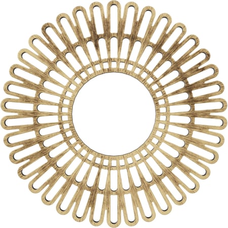 Ekena Millwork Cornelius Architectural Grde PVC Pierced Ceiling Medallion, Antiqued Brass, 24"OD x 8 7/8"ID x 3/4"P CMPP24CRABS
